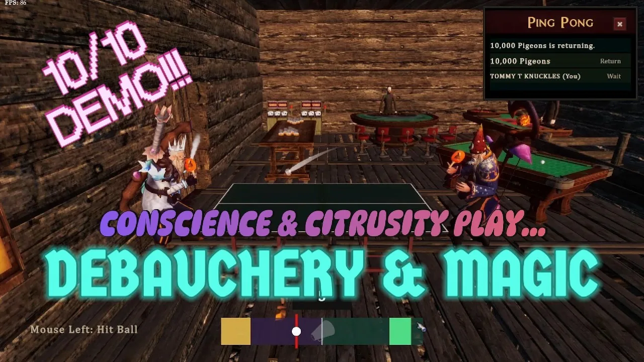 Debauchery and Magic Online Co Op: Party Features and Traps